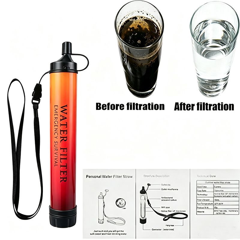 เครื่องกรองน้ำแบบพกพาสำหรับการ - Water Purification Straw บทวิจารณ์และราคา