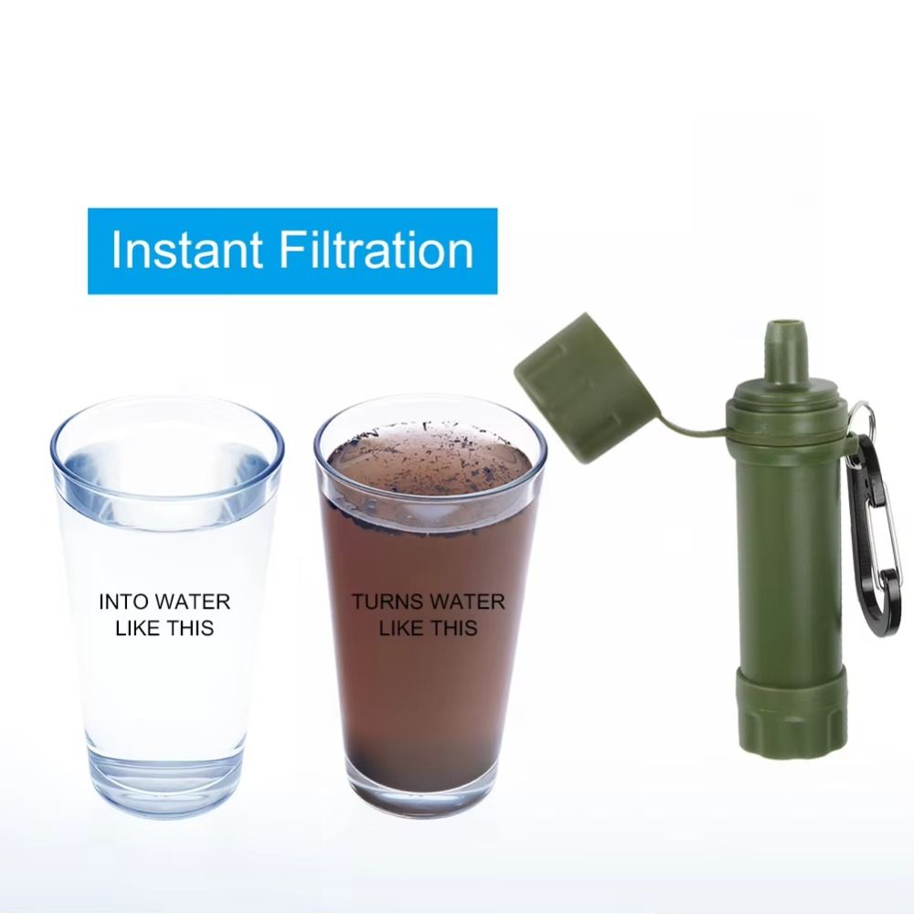 หลอดกรองน้ำขนาดเล็ก สำหรับกรอง - Water Purification Straw บทวิจารณ์และราคา