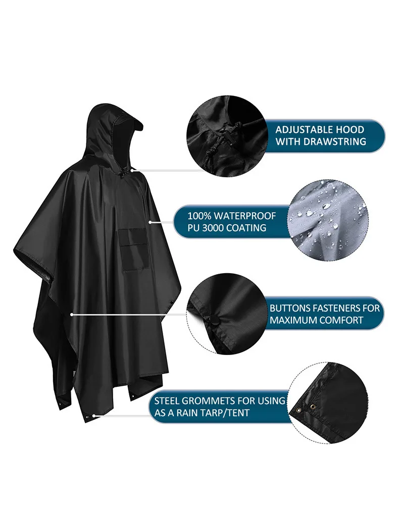 2026 สำหรับการตั้งแคมป์และเดิน - Emergency Poncho Rain บทวิจารณ์และราคา